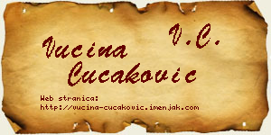 Vucina Čučaković vizit kartica